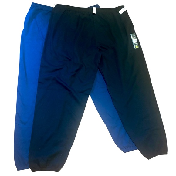 Athletic Works Black and Blue Moisture Wick Sweatpants-2 pair Size 3XL NWT - Picture 1 of 5